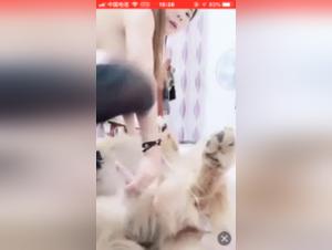 Extreme sex with an Asian and a dog - Zoophilia video