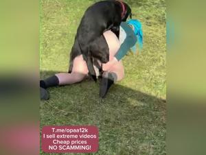 Woman and dog: a bestial and exciting encounter