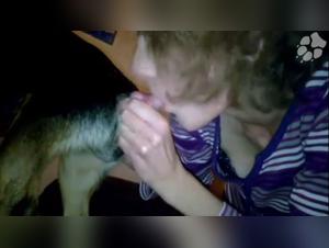 Bestiality: a woman and her dog in a shocking video