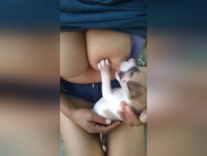 Breastfeeding Puppies 3: An Intense Zoophile Experience