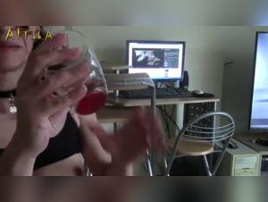 woman and her canine