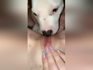 Forbidden Meeting - Woman and Dog