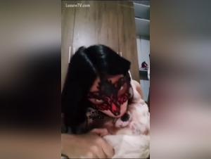 Submissive woman and her dog: a shocking bestiality video