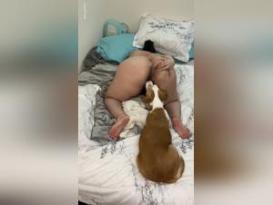 A submissive prepares for a beastly encounter