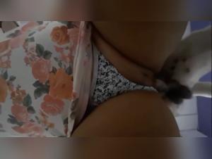 Mature woman and her dog in a bestiality video