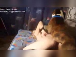 Russian woman and her dog: a zoophilia video not to be missed