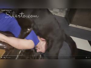 Woman subjected to a dog: a video of extreme zoophilia
