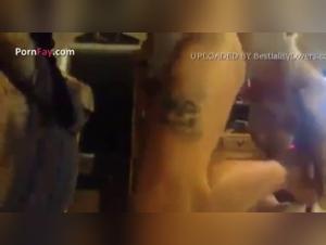 Tattooed Girl and Her Canine Companion in Shocking Bestiality Video