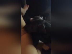 Bestiality: A woman and her dog