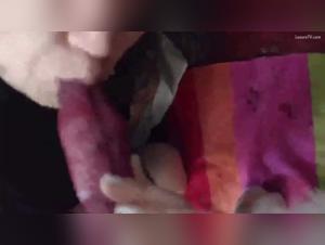 Latin woman and her dog in bestiality video