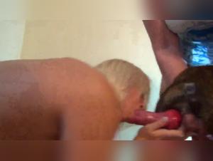 Russian Blonde and Her Dog - A Bestial Experience