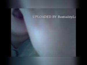 Submissive woman and her dog: a shocking zoophilia video