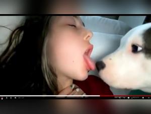 A Forbidden Meeting: Woman and Dog