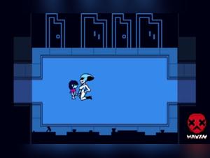 Deltarune Kris and Quinn in a story of bestiality