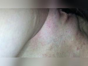 Blonde brunette sucks dog during a hardcore zoophilia session