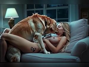 blonde ai fucks golden