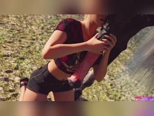 Emily's Diary #6 - Bestiality with a horse