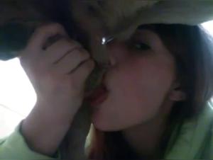 Bestiality sex video: a woman and a dog