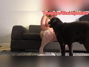 Teen MILF in Desert Gets Licked by K9 - AOZ Homemade Zoophilia