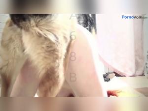 Bestiality with a dog and a young Russian