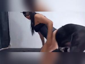 Forbidden Meeting: Woman and Dog