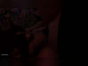 Bestiality sex video: she gets licked by a dog in the dark