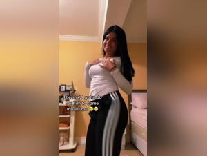 Latina in Public Twerking with a Pitbull on TikTok: Bestiality Zoophilia Sex Video