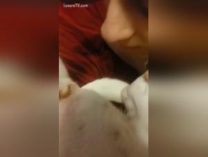 Woman and dog: a shocking bestiality sex video