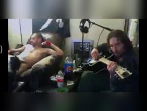 A beastly encounter between a man and a dog