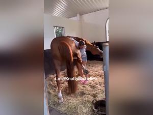 Horse and I, an intimate scene