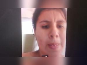 Mother and Daughter have fun with their dog