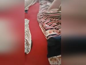 Woman and dog in intense sex scene