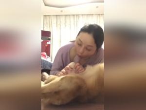 Bestiality: a woman and her dog in a shocking video
