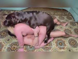 Veronica Silesto and a dog having sex