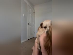 Zoophilia video with a 19 year old girl and her dog