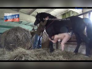 Femme Russe Cheval Baise Extremo Partie 1
