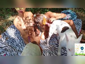Alison and her canine friend - A shocking bestiality video