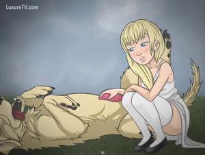 woman and dog bestiality taboo