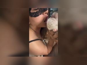 Young girl playing with large breed dogs : a hardcore zoophilia sex scene