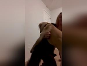 Baise Canine Sauvage: Meuf & Chien Intense