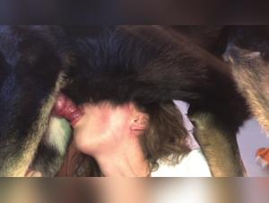Shocking video: a teenager and her dog