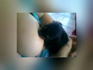 Dog licks breasts: an intense zoophilia video