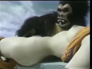 Zoophilia video: Sleeping Asian fucked by a gorilla