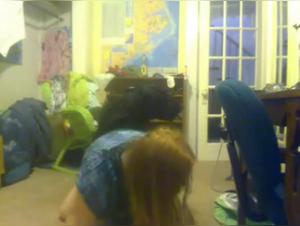 Bestiality sex: shy and round nerd with a dog