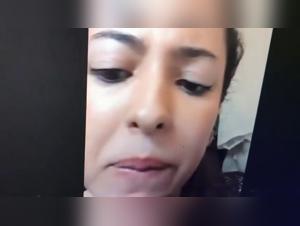 Exciting Encounter: Woman and Dog