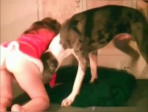 Woman and Dog: A Passionate Encounter