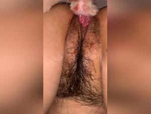 Experienced woman and her dog: an intense zoophilia video