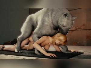 Very enterprising dog in a zoophilia video