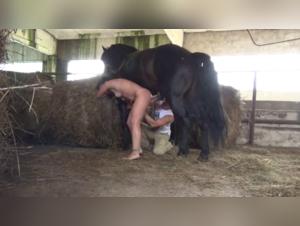 Masha's Intimate Moments with Her Canine Companion