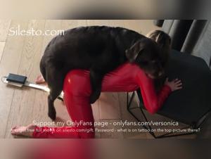 Veronica Silesto in a shocking zoophilia video